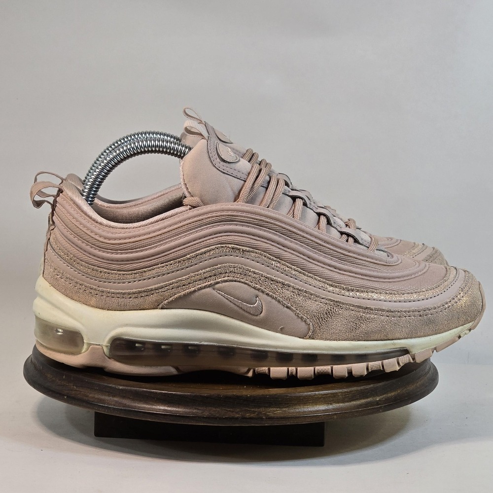 Nike Air Max 97 Shoes Womens Size 8.5 AV8198-200 Suede Pink‎ Sneaker